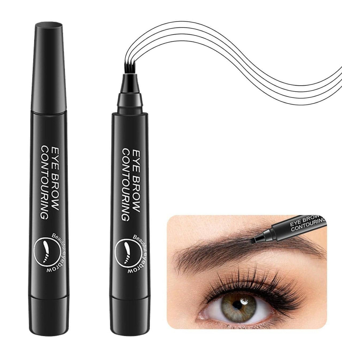 EYEBROWN PEN 4 TIP [ BLACK ]